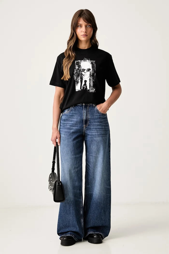 Karl Lagerfeld Jeans тениска дамска от памук