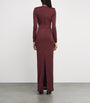Rebecca Vallance Burgundy Cut-Out Mischa Maxi Dress
