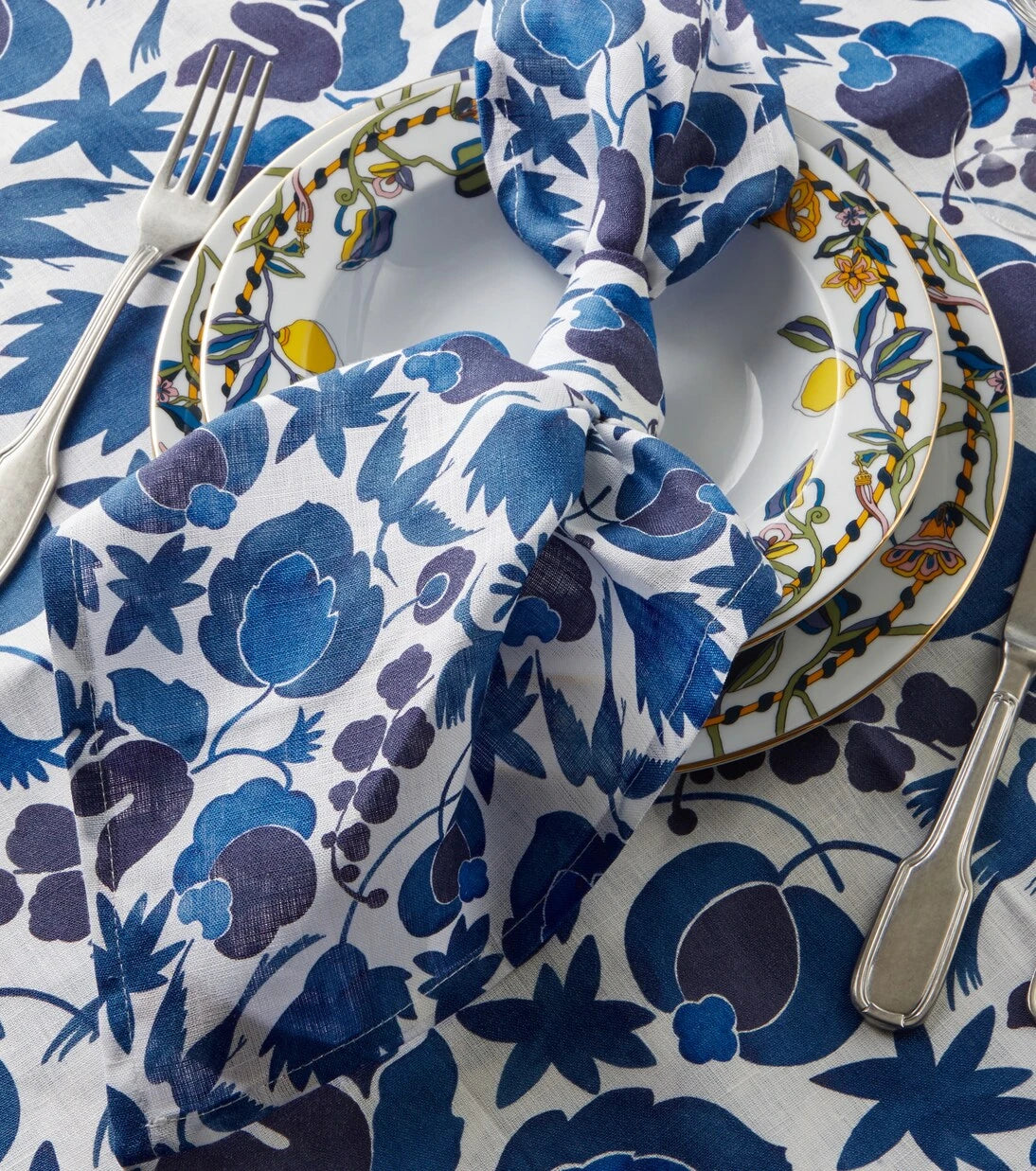 La DoubleJ - Large set of 6 floral napkins