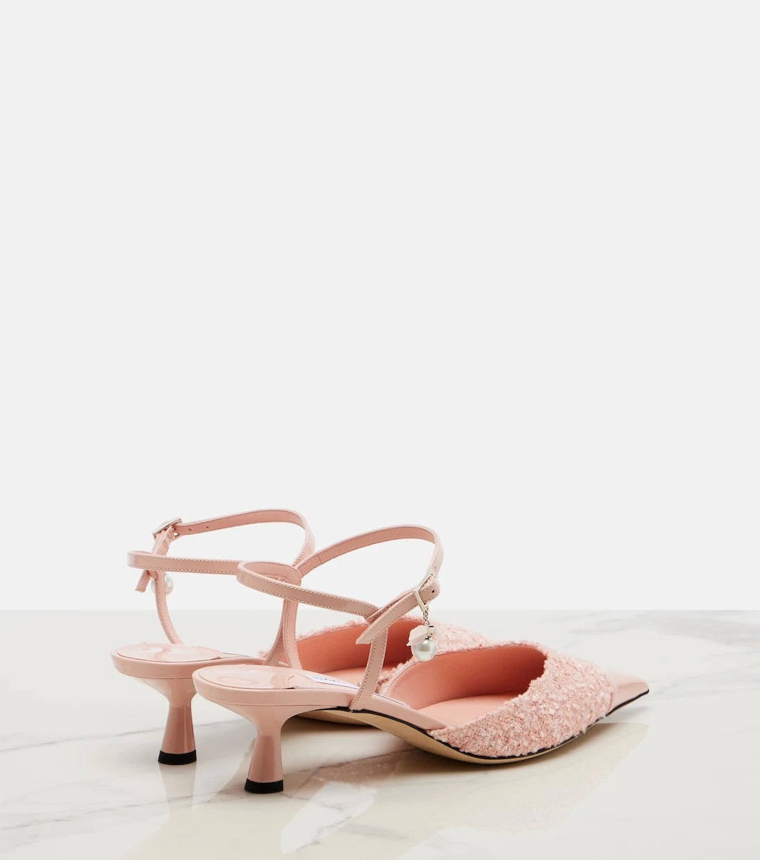 Jimmy Choo - Aren tweed slingback pumps