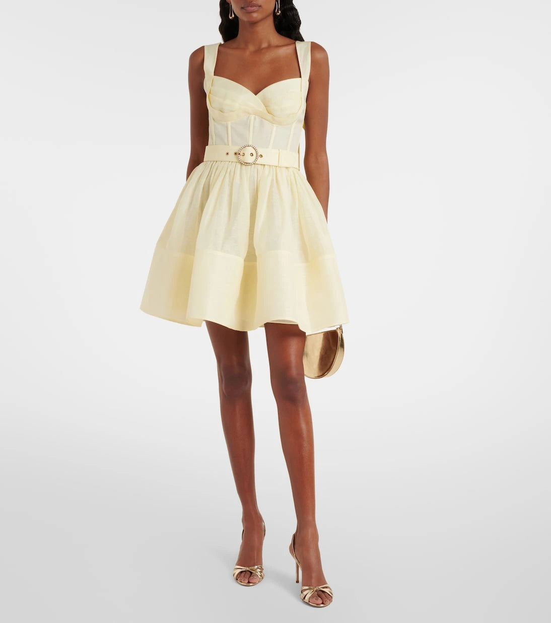 Zimmermann - Dawning linen and silk minidress