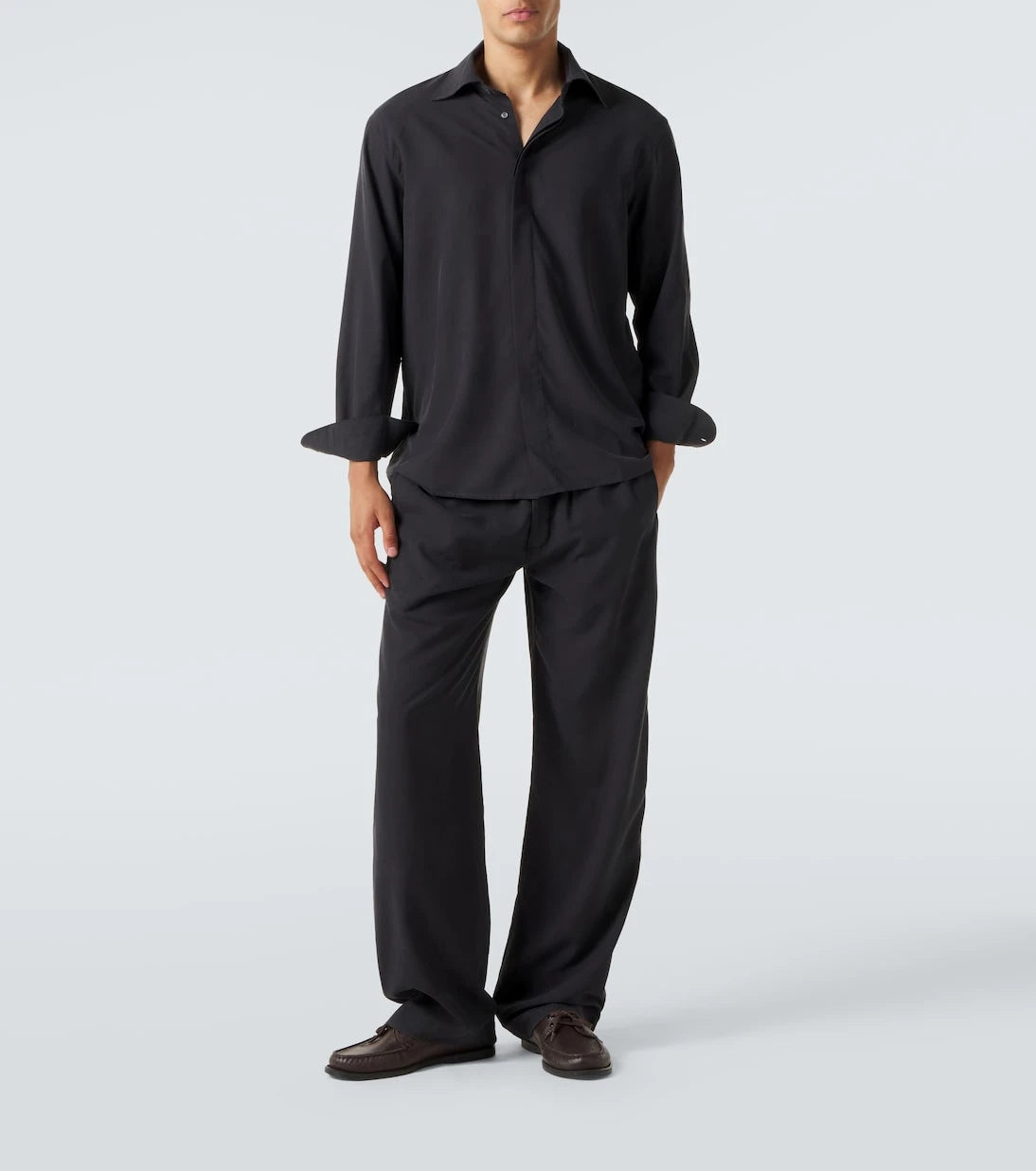 Saman Amel - Alio silk straight pants