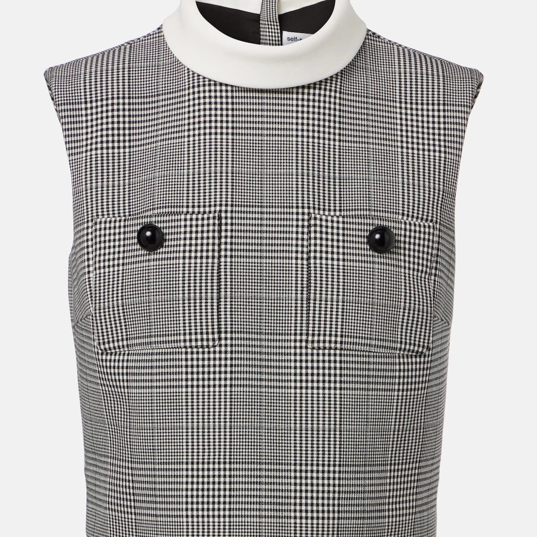 Self-Portrait - Prince of Wales check top