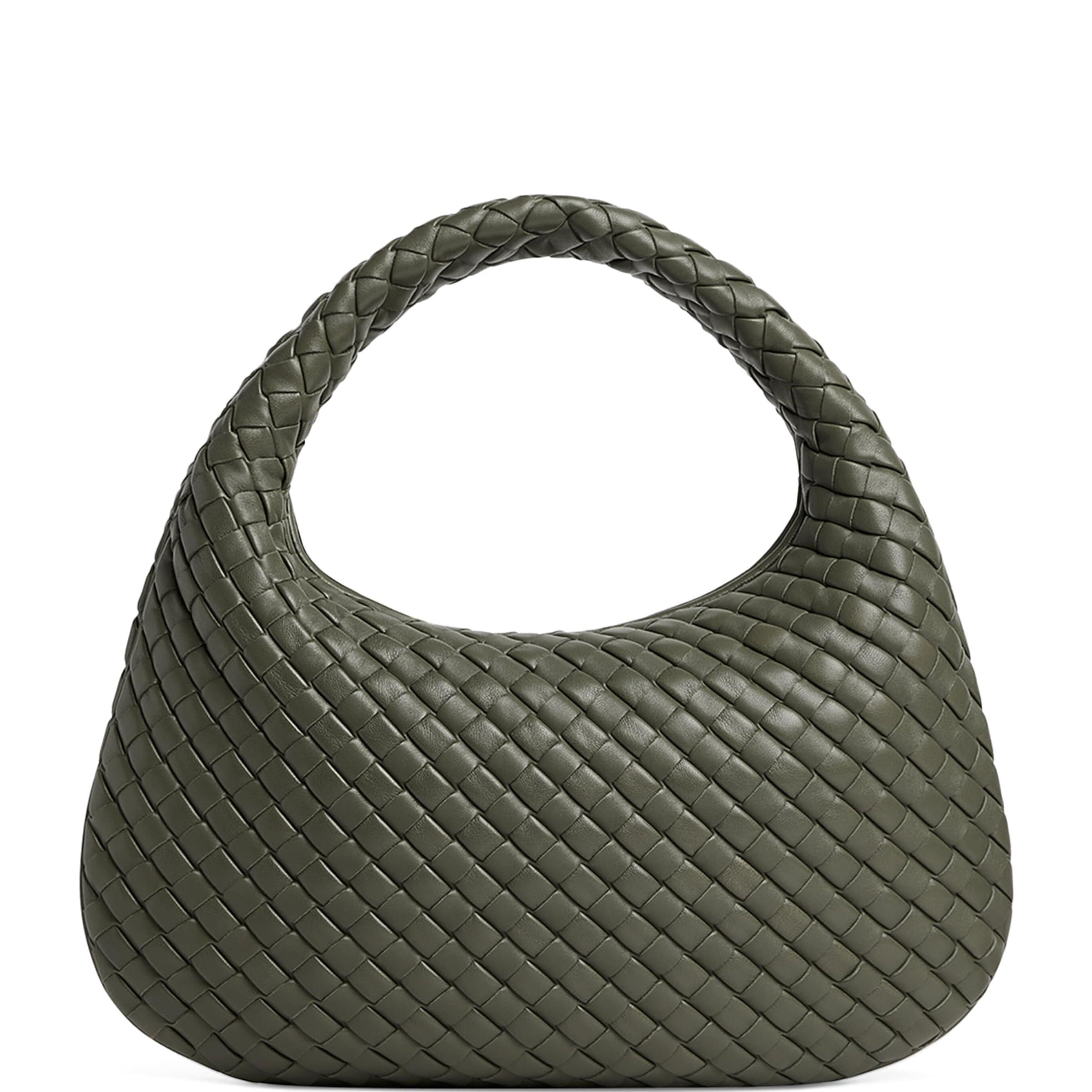 Bottega Veneta Small Leather Intrecciato Veneta Shoulder Bag