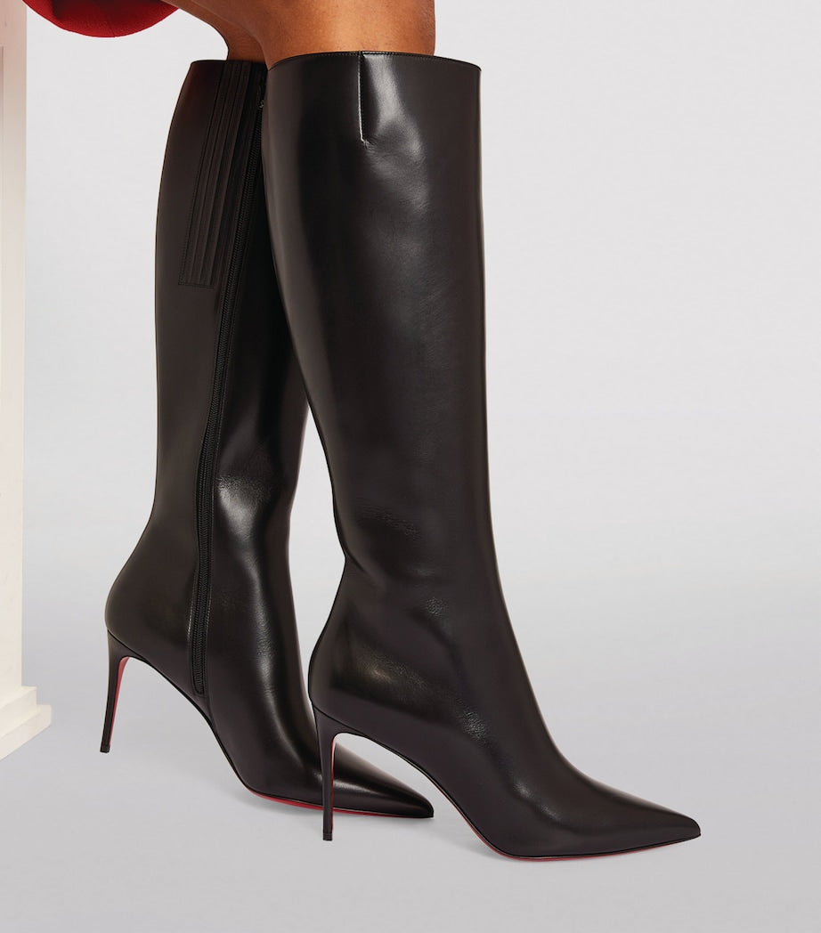 Christian Louboutin Black Kate Botta Nappa Leather Boots 85