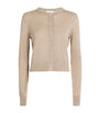 Beige Wool-Cashmere Moni Cropped Cardigan