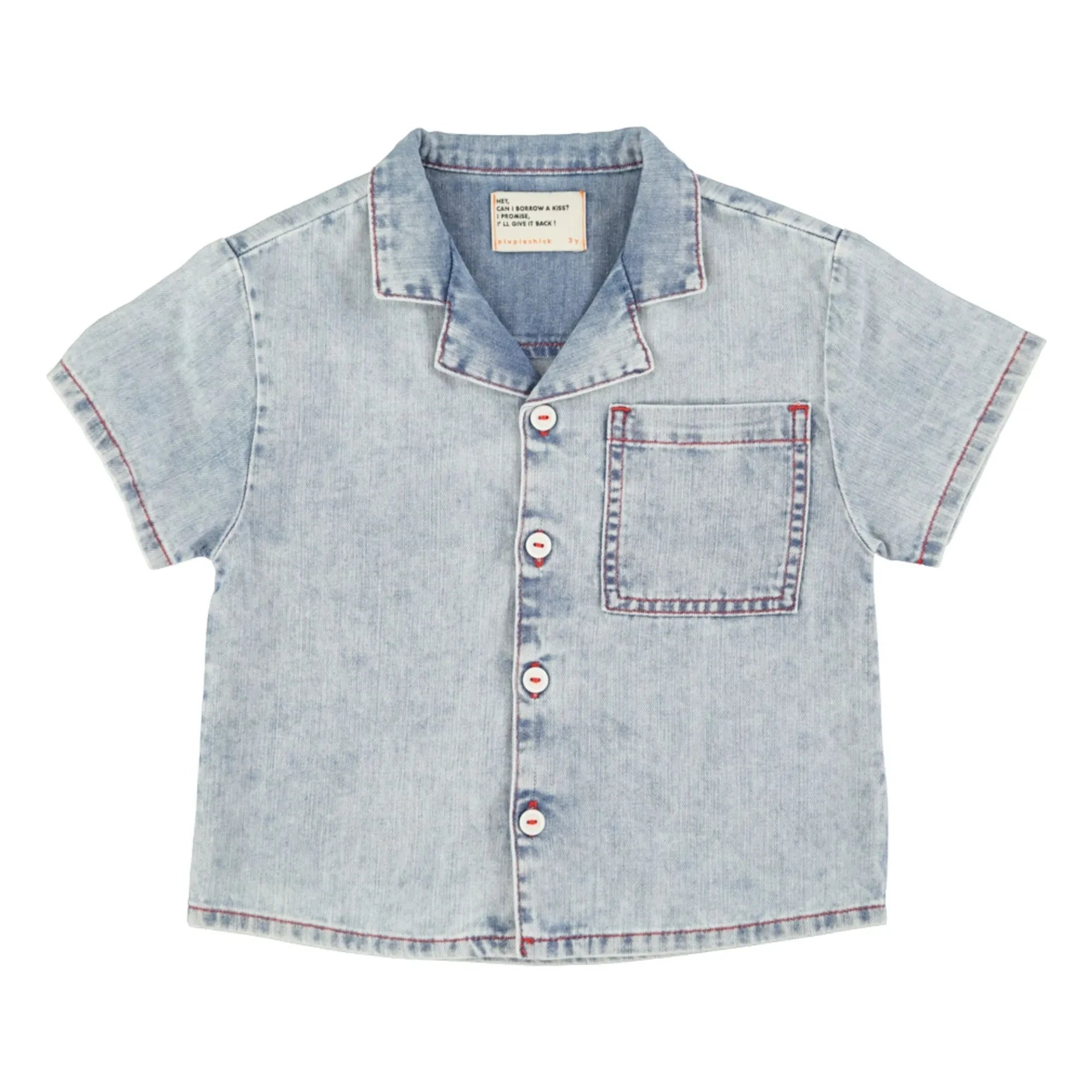 Piupiuchick - Denim shirt | Washed blue