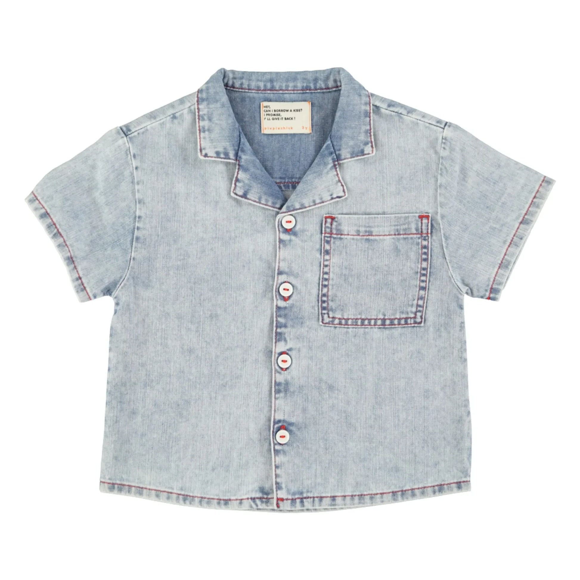 Piupiuchick - Denim shirt | Washed blue
