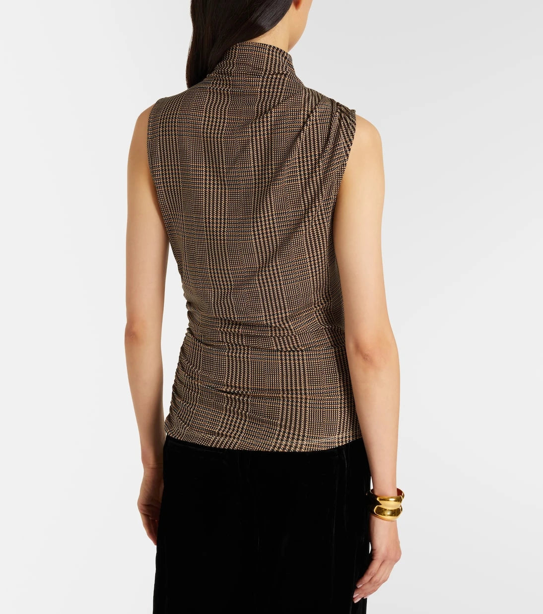 Veronica Beard - Mylie houndstooth jersey top