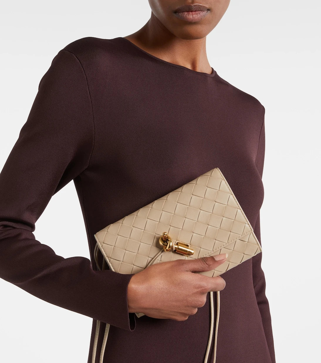 Bottega Veneta - Andiamo leather pouch with strap