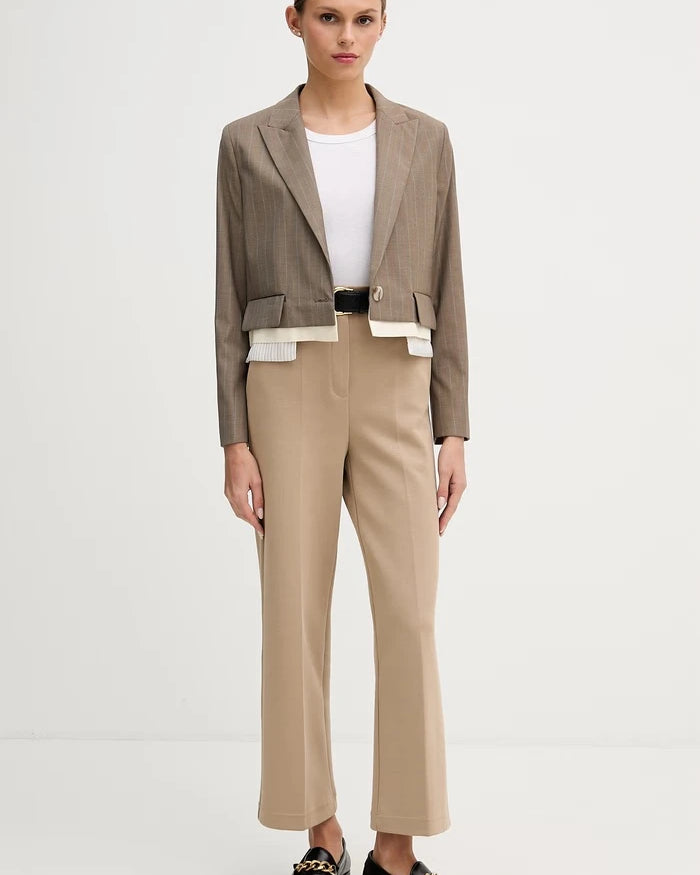 Sisley tek düğmeli kadın blazer ceket