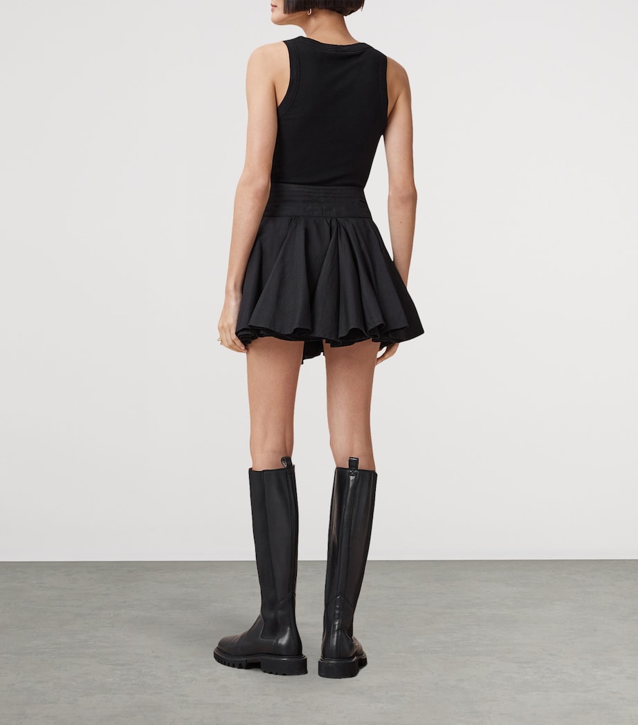 Black Tulip Mini Skirt