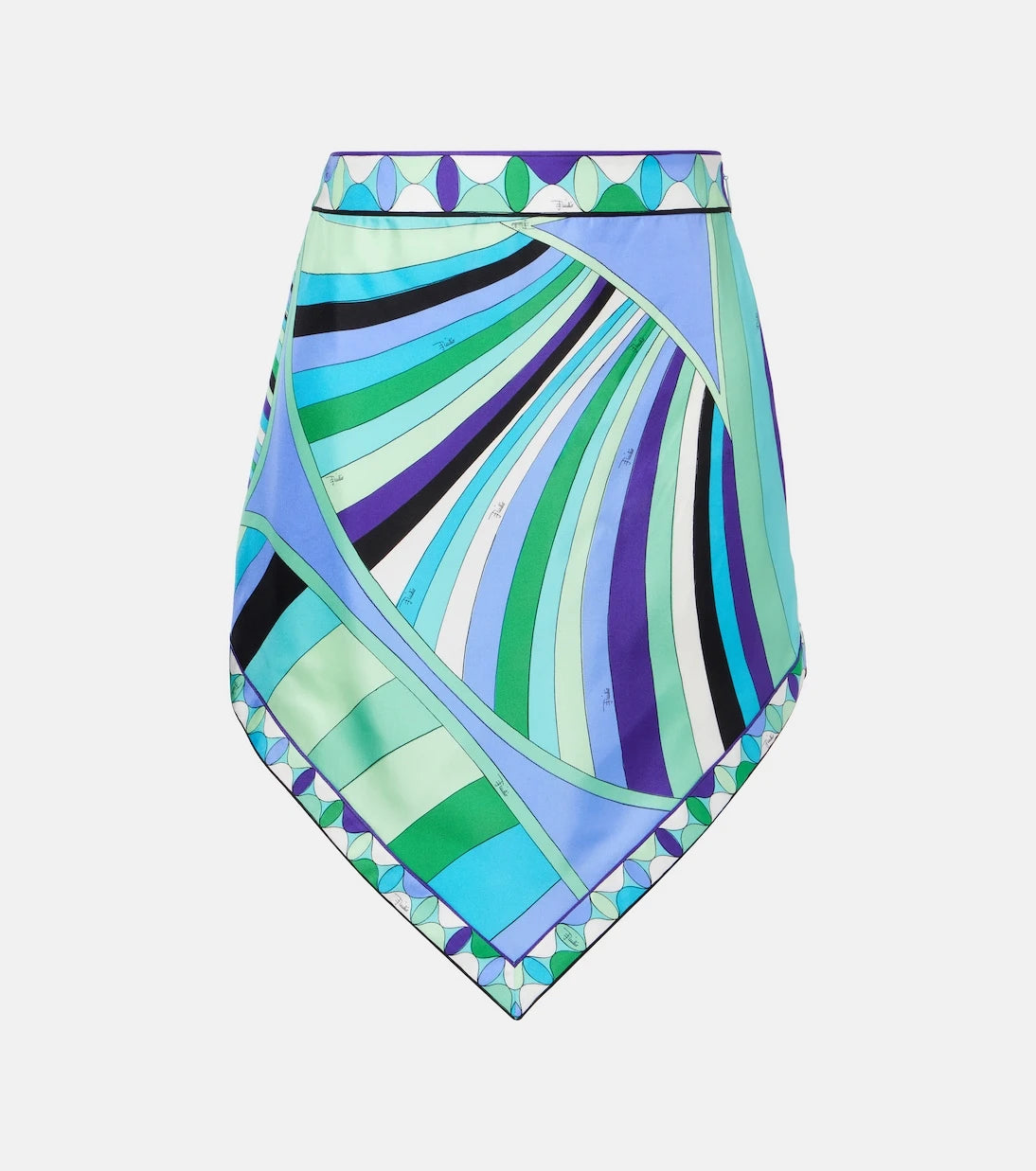 Pucci - Iride printed silk mini skirt