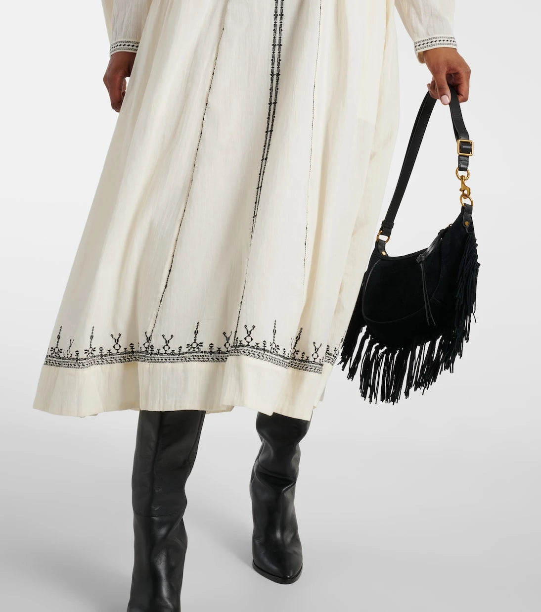Marant Etoile - Pippa embroidered cotton midi dress