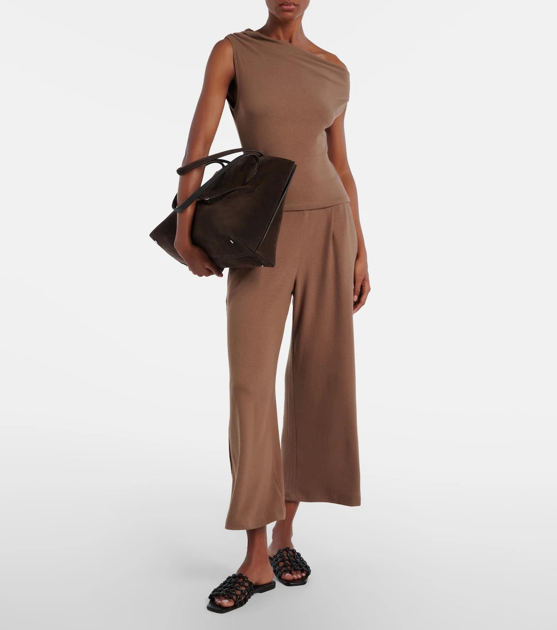 Leset - Lauren asymmetric jersey top