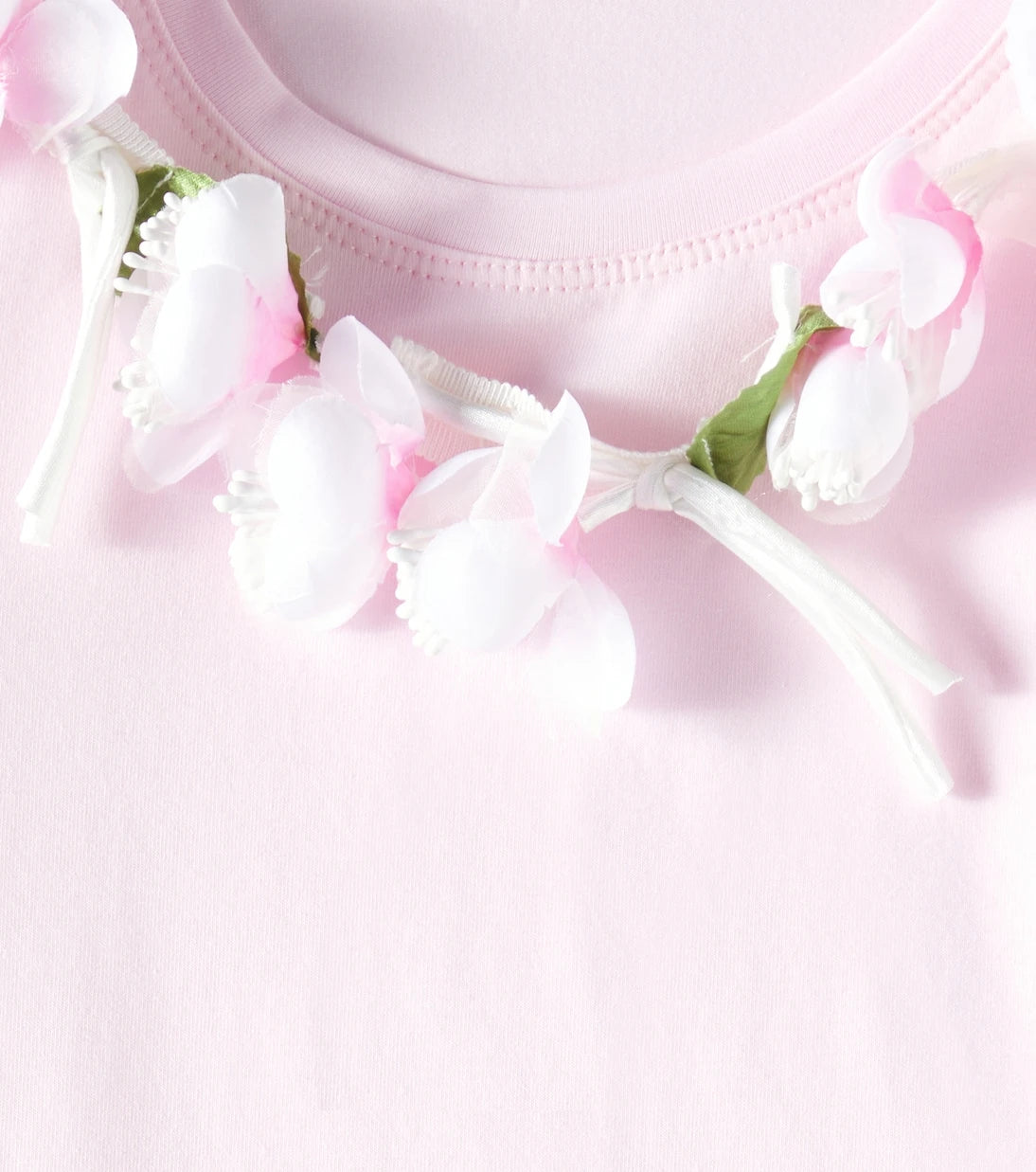 Monnalisa - Embellished cotton-blend jersey T-shirt