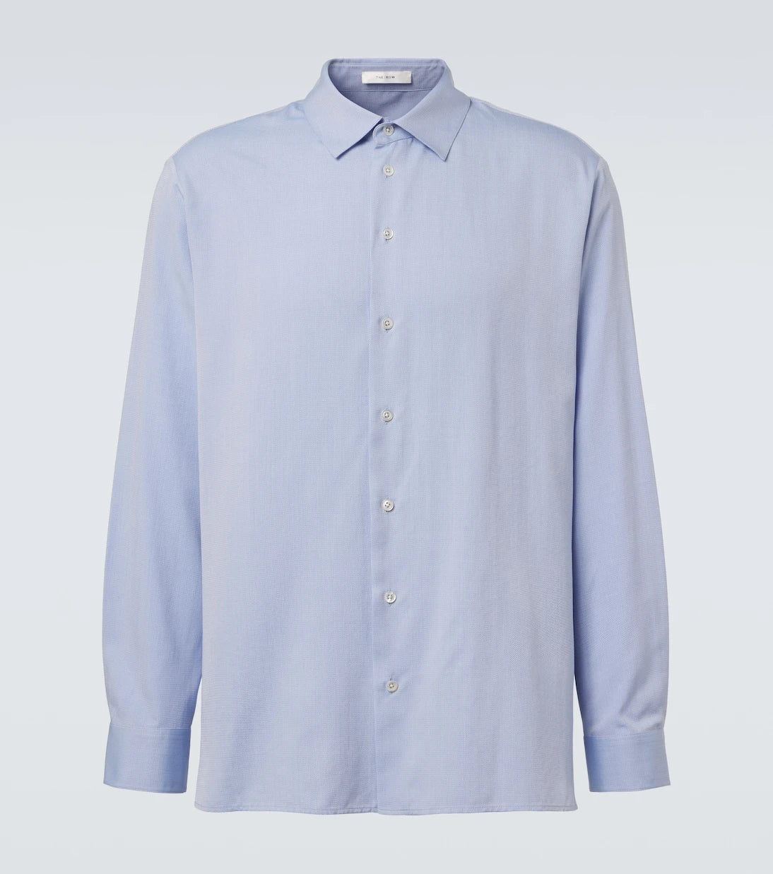 The Row - Paxon silk poplin jacquard shirt