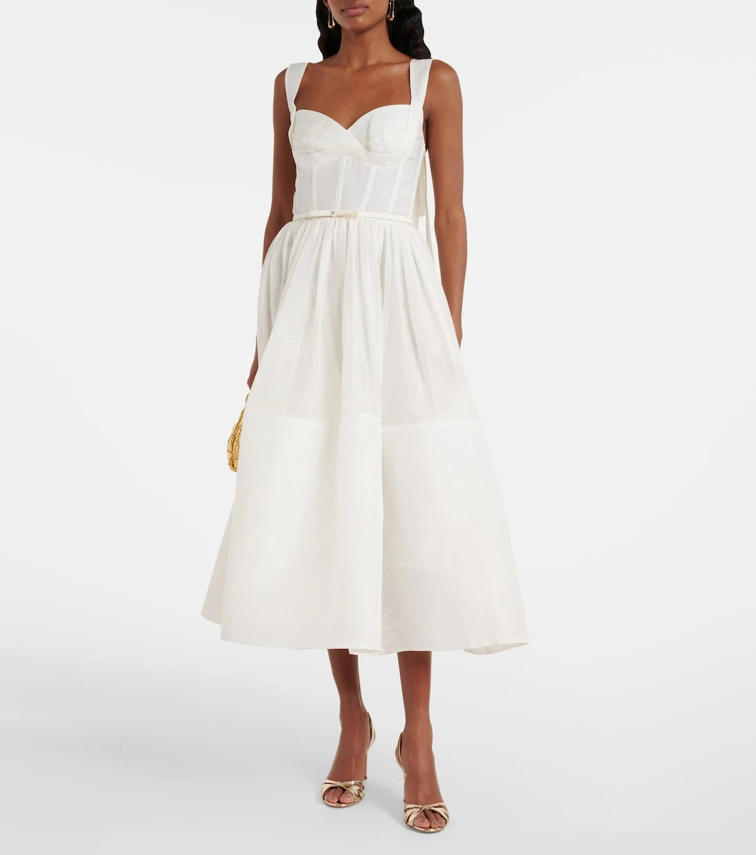 Zimmermann - Dawning linen and silk midi dress