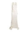 Victoria Beckham Ivory Satin Rouleaux Gown
