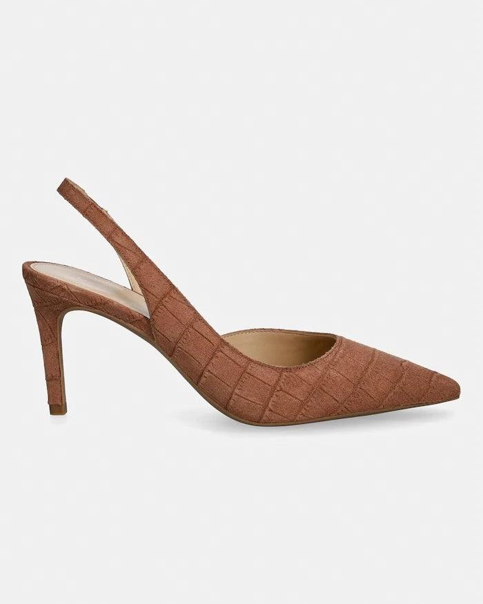 MICHAEL Michael Kors Alina Flex Sling Pump Kadife İnce Topuklu Ayakkabı