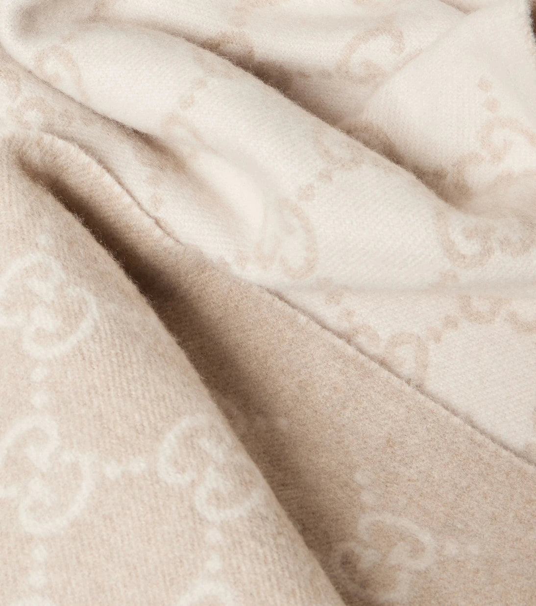 Gucci - GG fringed cashmere scarf