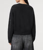 Black Embellished Separo Sweatshirt