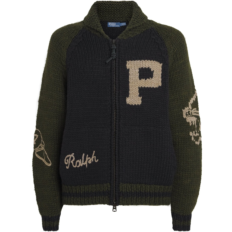 Wool Varsity Cardigan MULTI