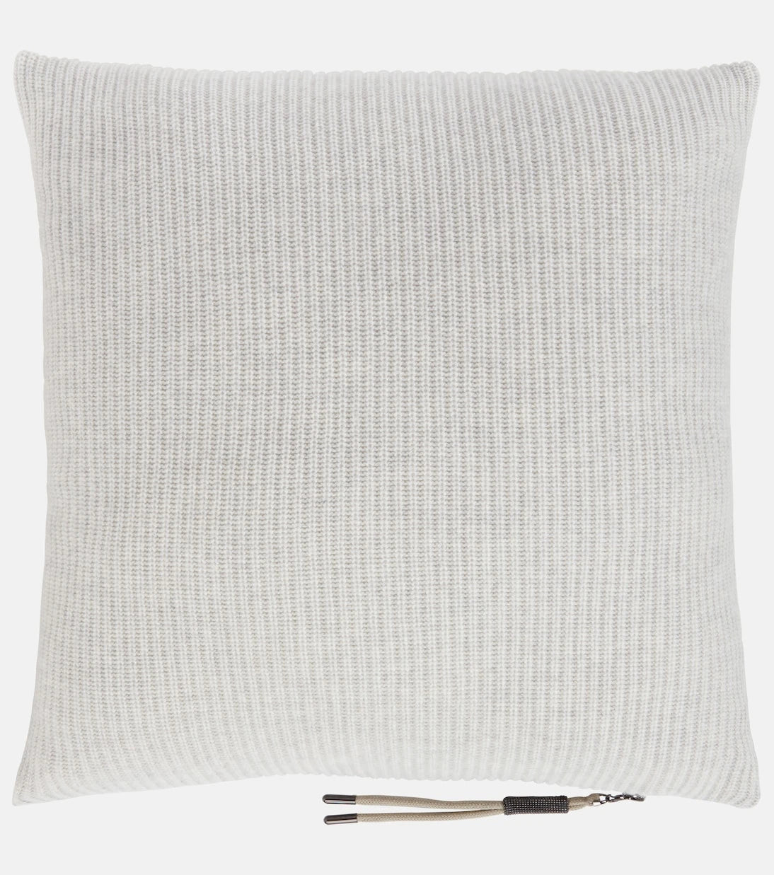 Brunello Cucinelli - Ribbed-knit cashmere pillow