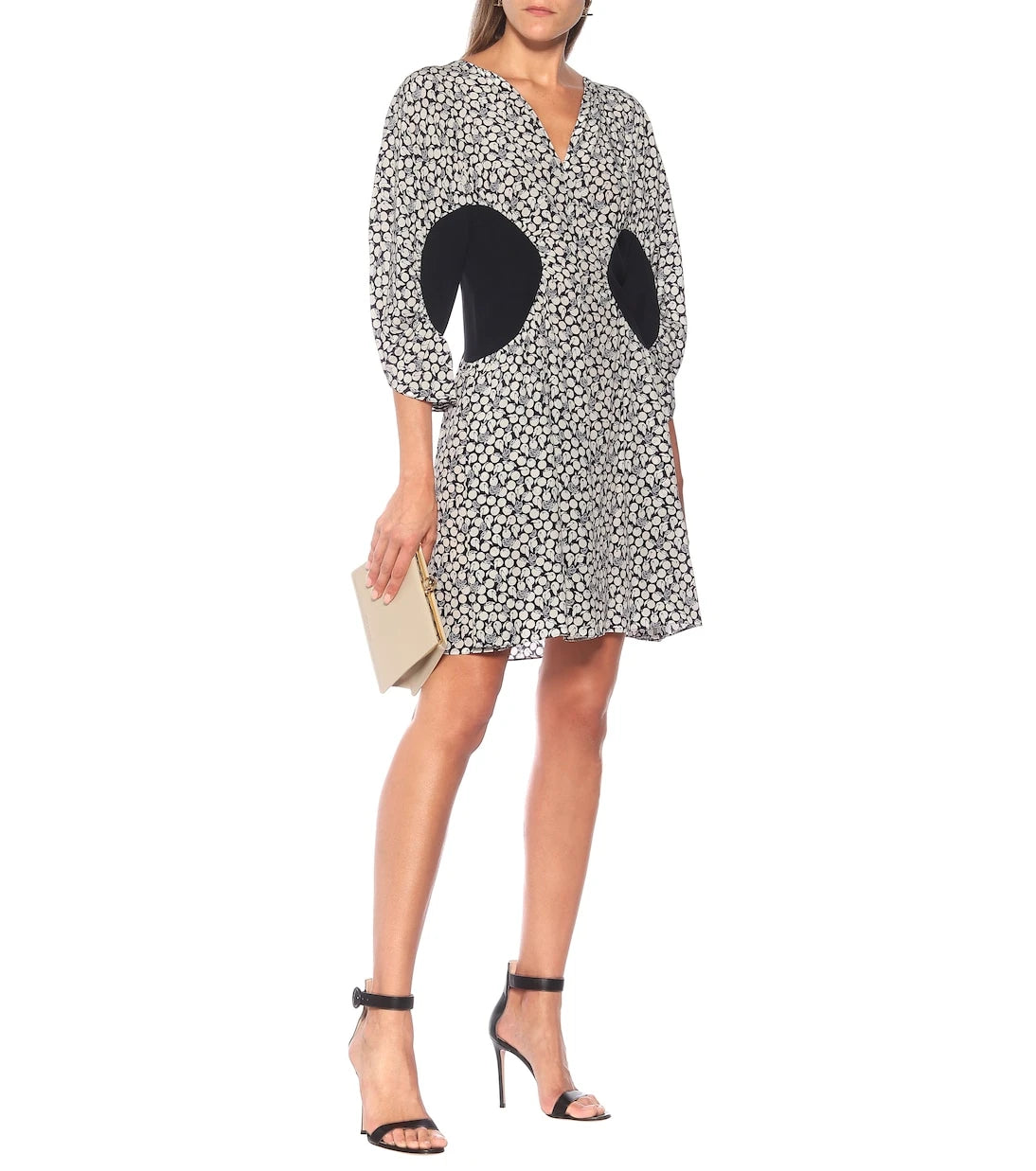 Stella McCartney - Reina printed silk crêpe minidress