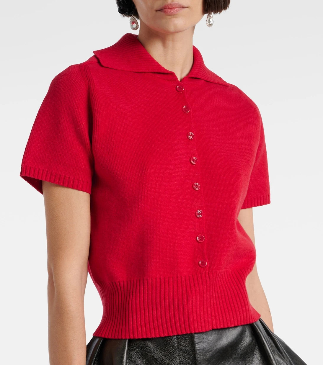 Magda Butrym - Cropped cotton-blend sweater