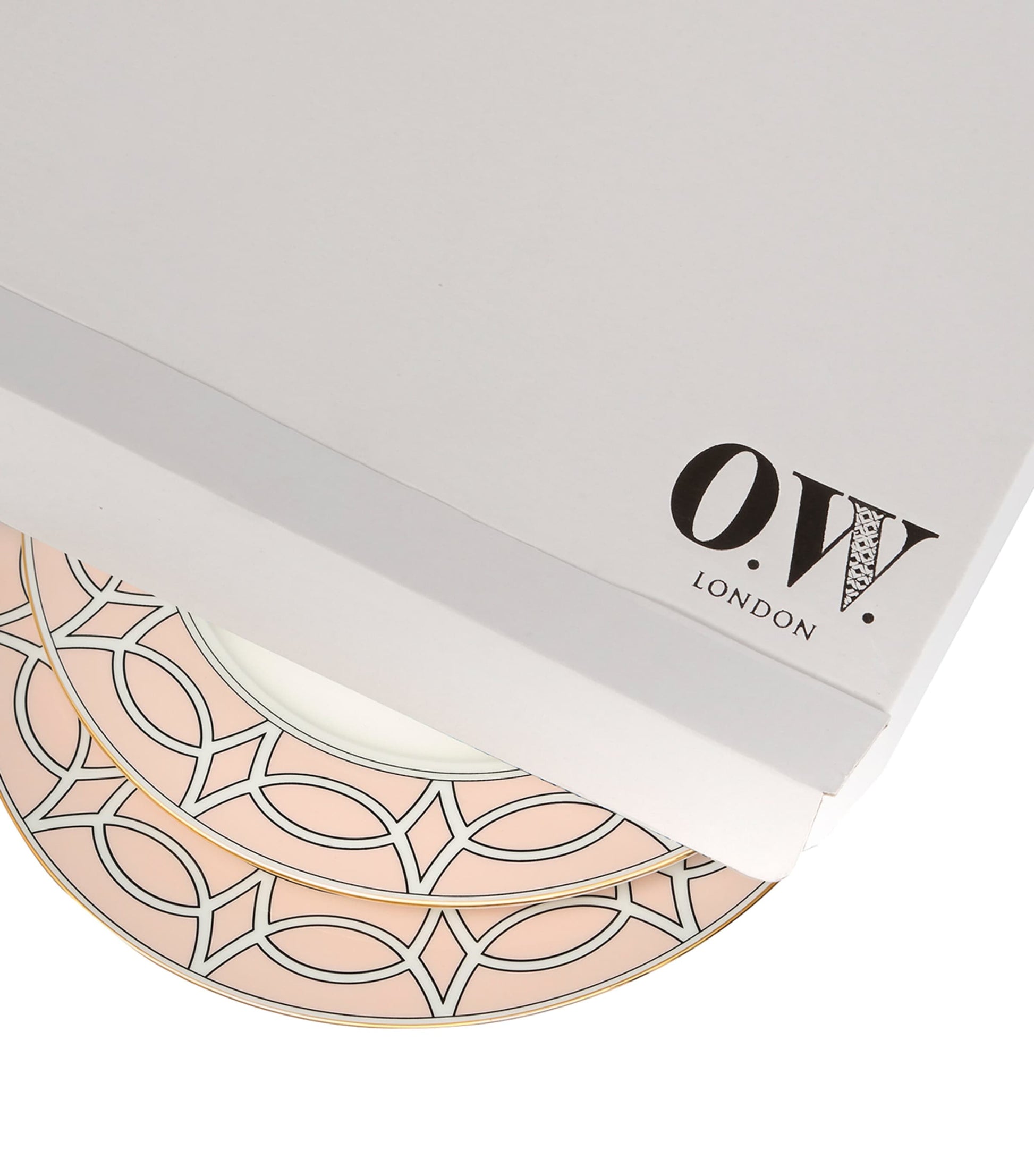 O.W.London Set of 2 Loop Dessert Plates (21cm)
