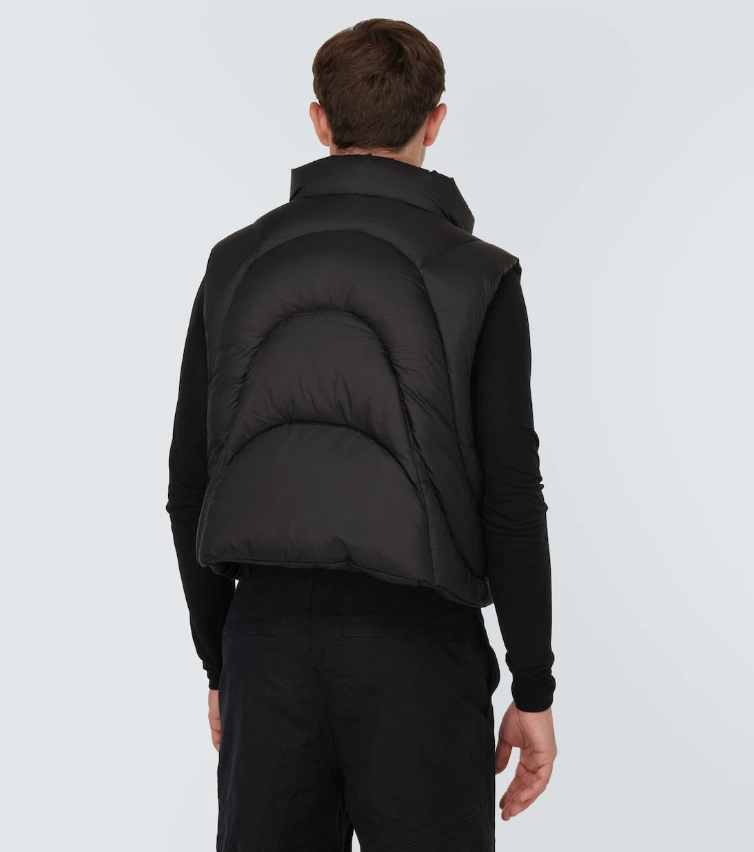 Entire Studios - Grid cropped down vest