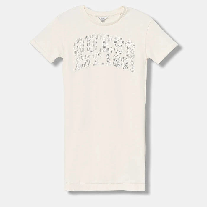 Детска памучна рокля Guess
