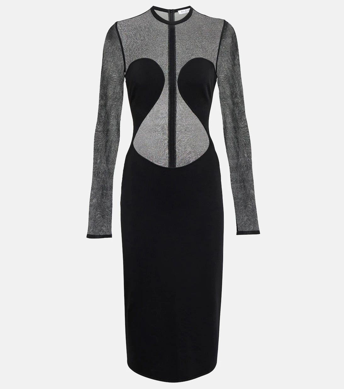 Alaïa - Semi-sheer paneled minidress