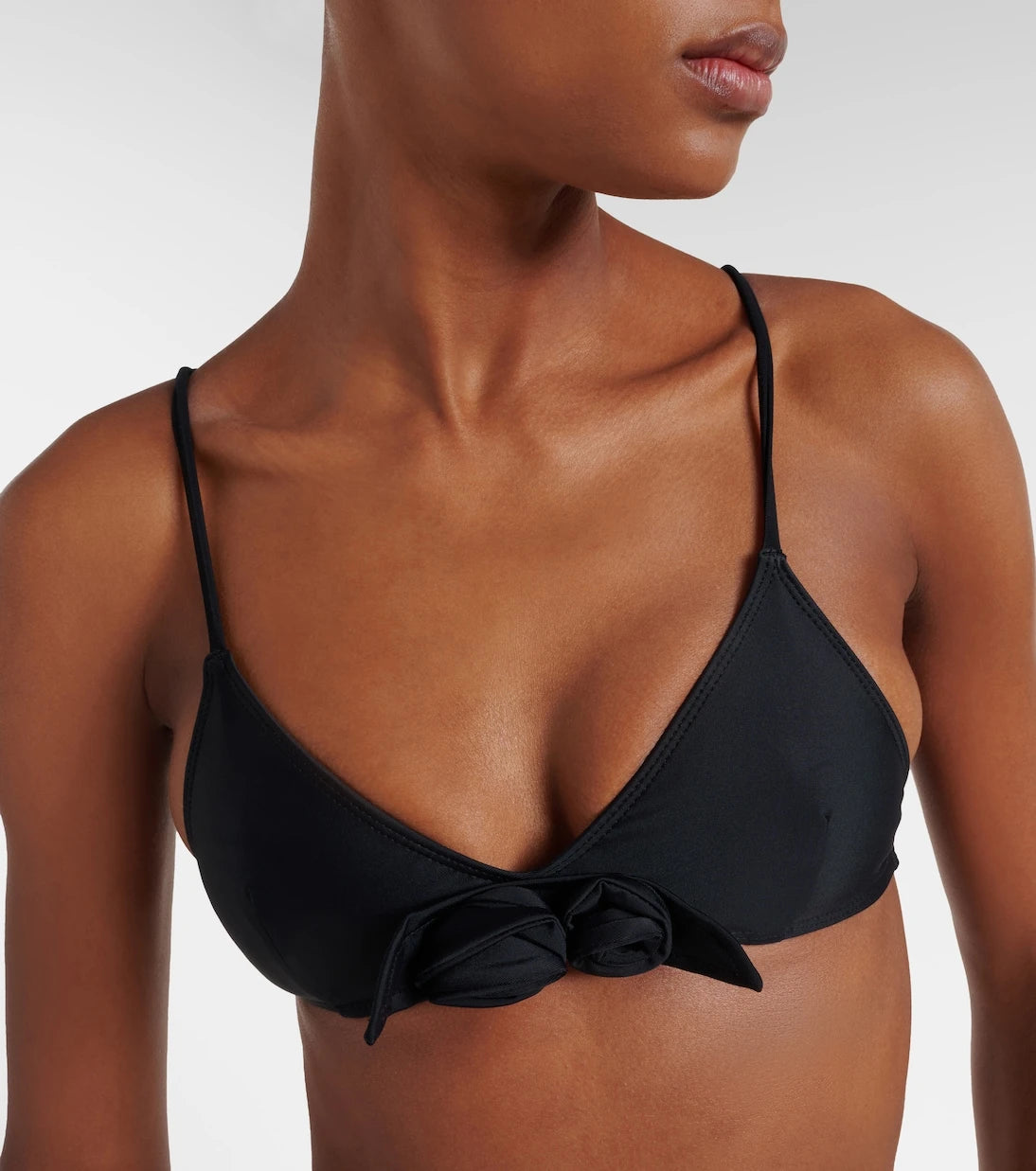 Coperni - Flower floral-appliqué bikini top
