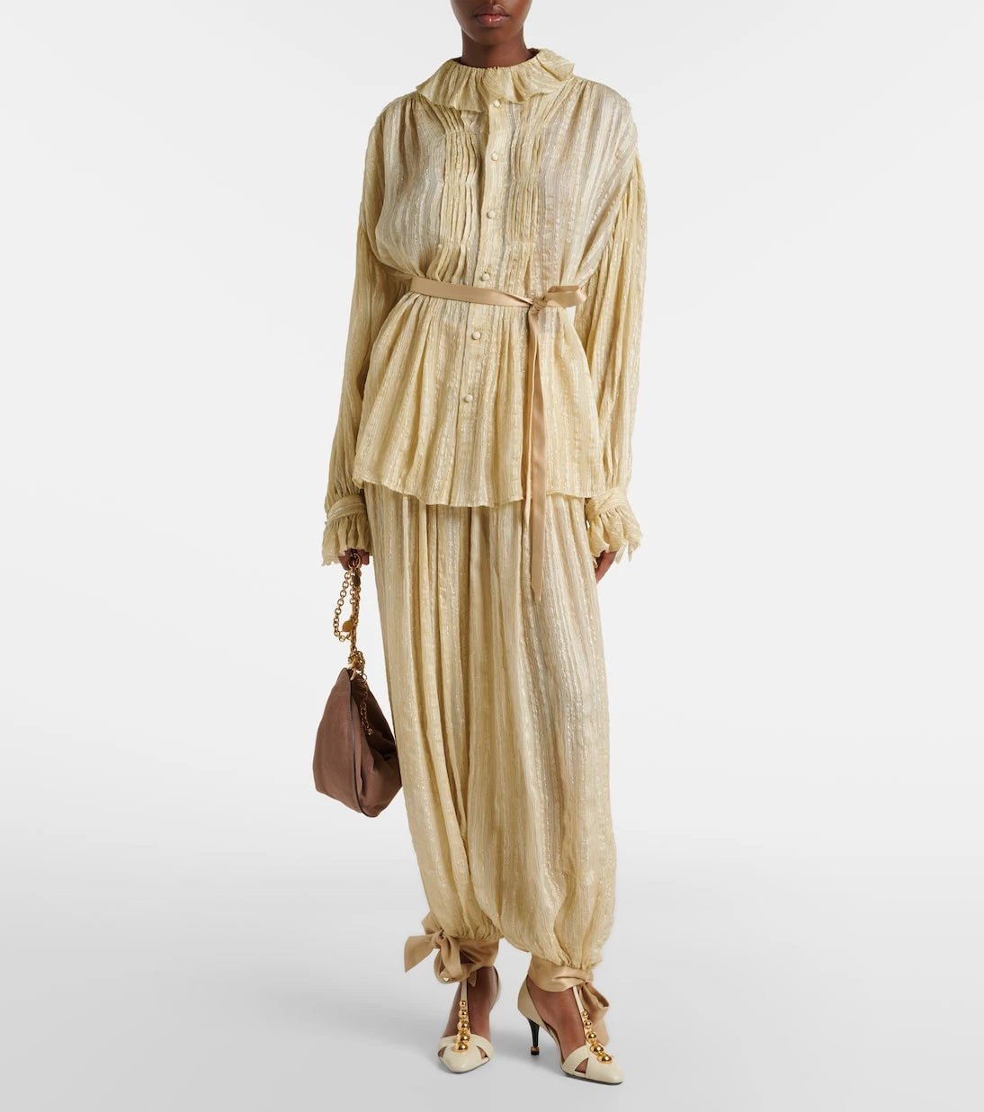 Xu Zhi - Striped balloon pants