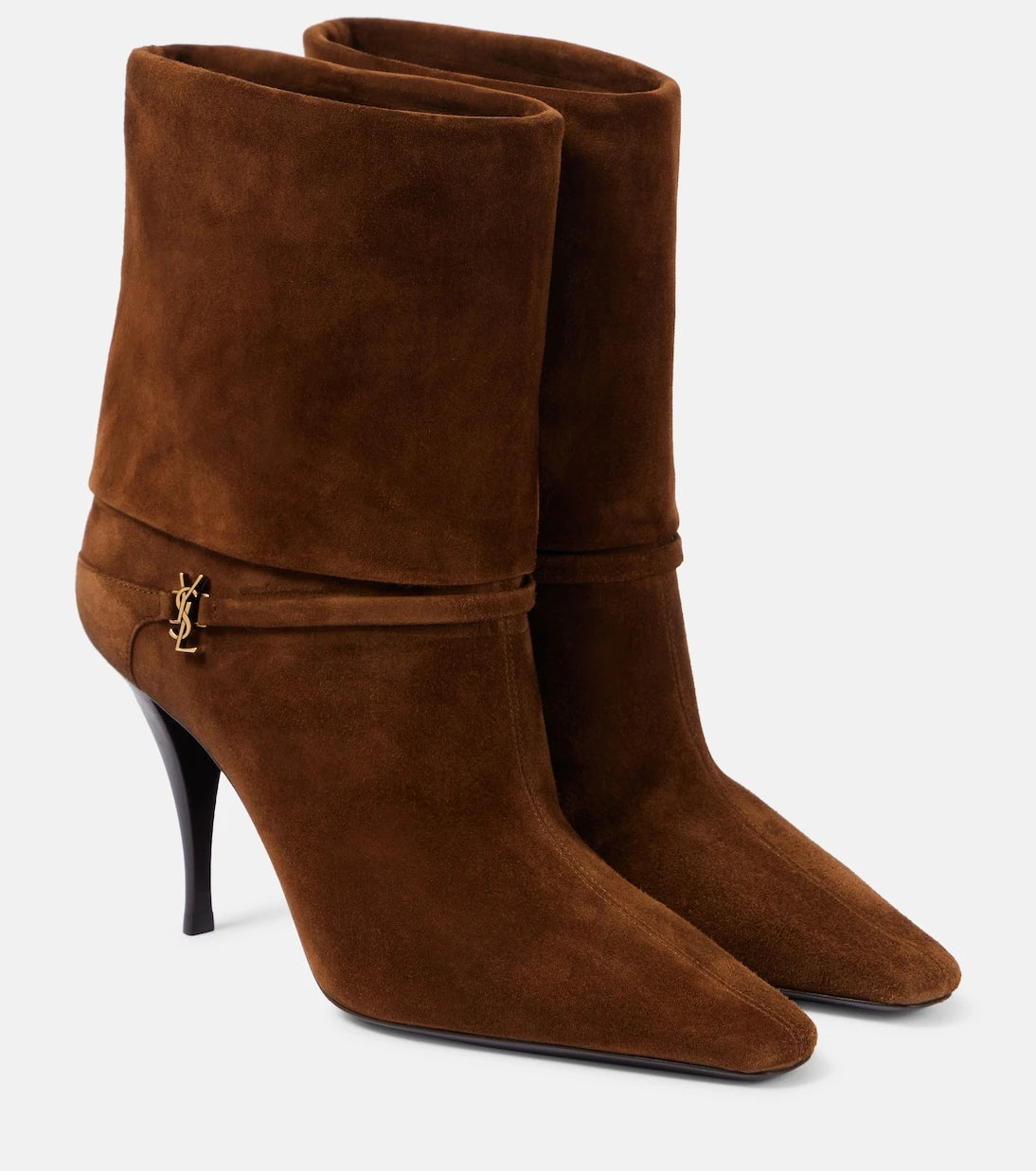 Saint Laurent - Niki 90 suede ankle boots