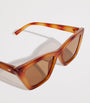 Le Specs Multi Tortoiseshell Cat Eye Velodrome Sunglasses