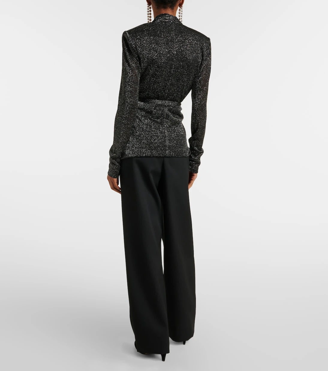 Isabel Marant - Cinay lamé wrap top