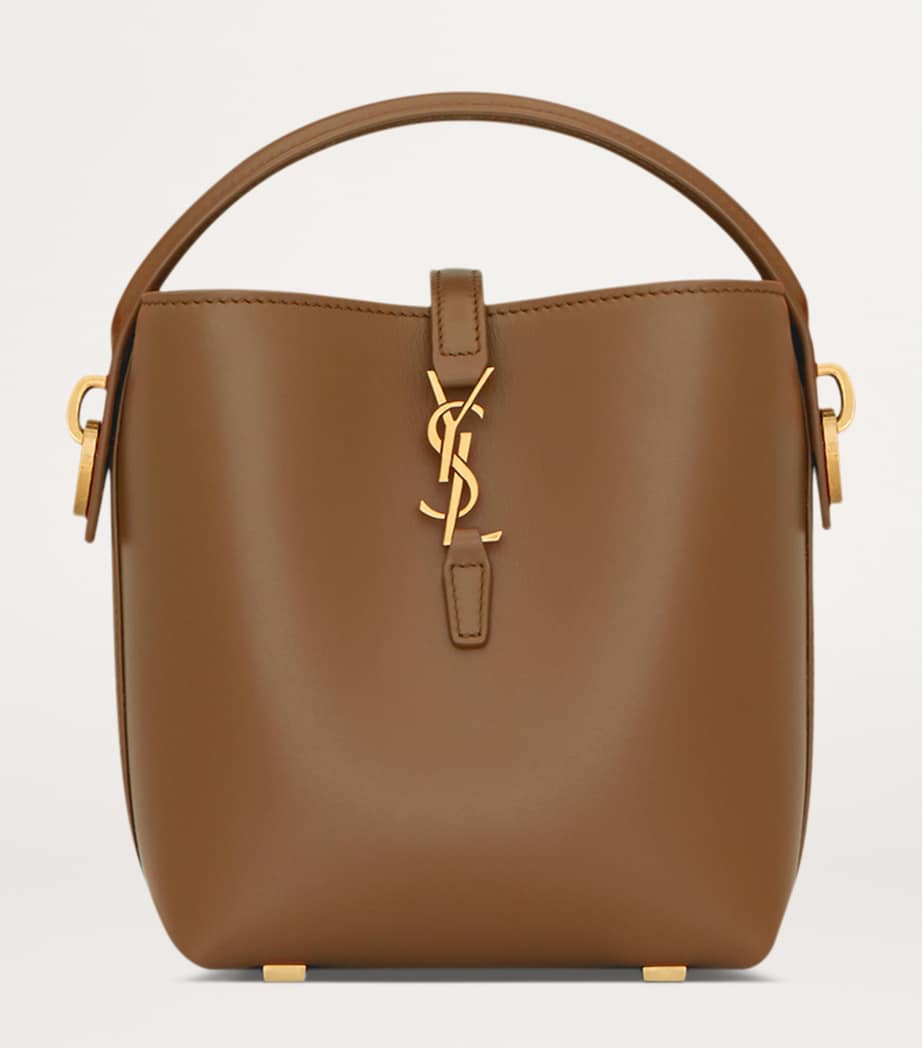 Saint Laurent Brown Mini Le 37 Bucket Bag