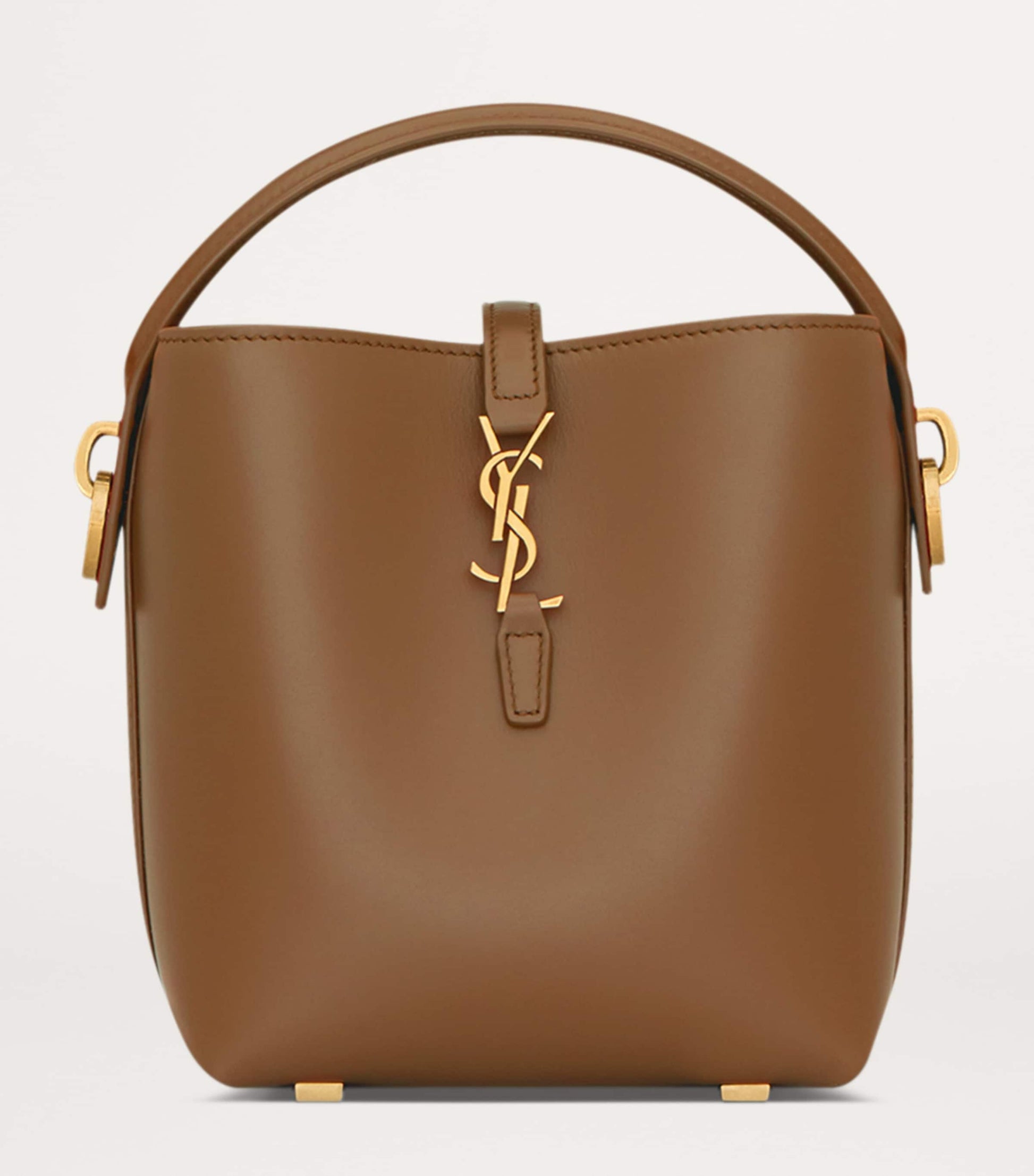 Saint Laurent Brown Mini Le 37 Bucket Bag