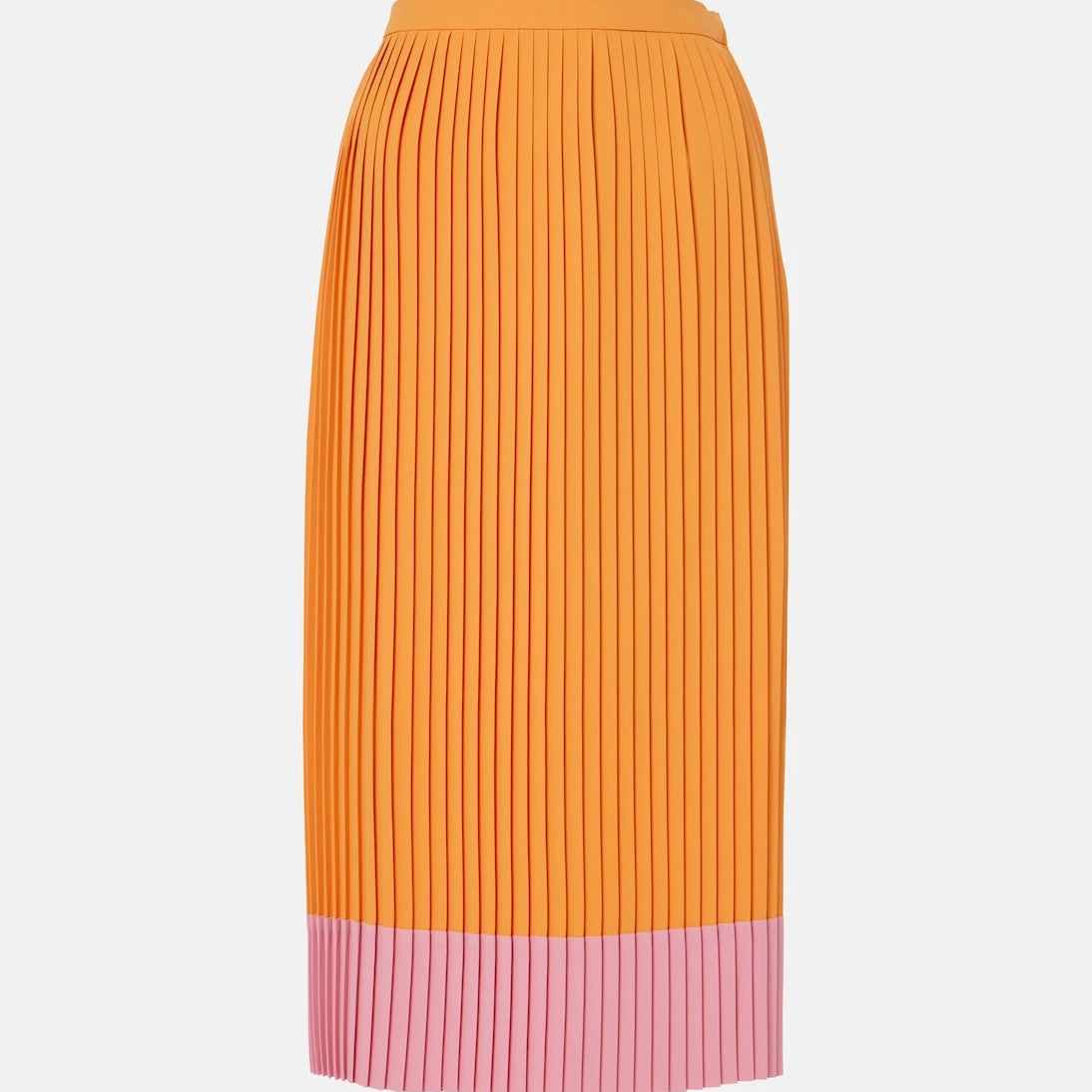 Dries Van Noten - Colorblocked pleated midi skirt