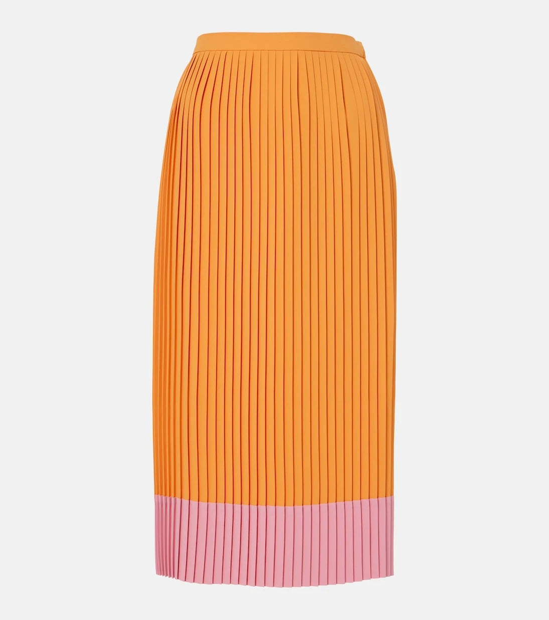 Dries Van Noten - Colorblocked pleated midi skirt