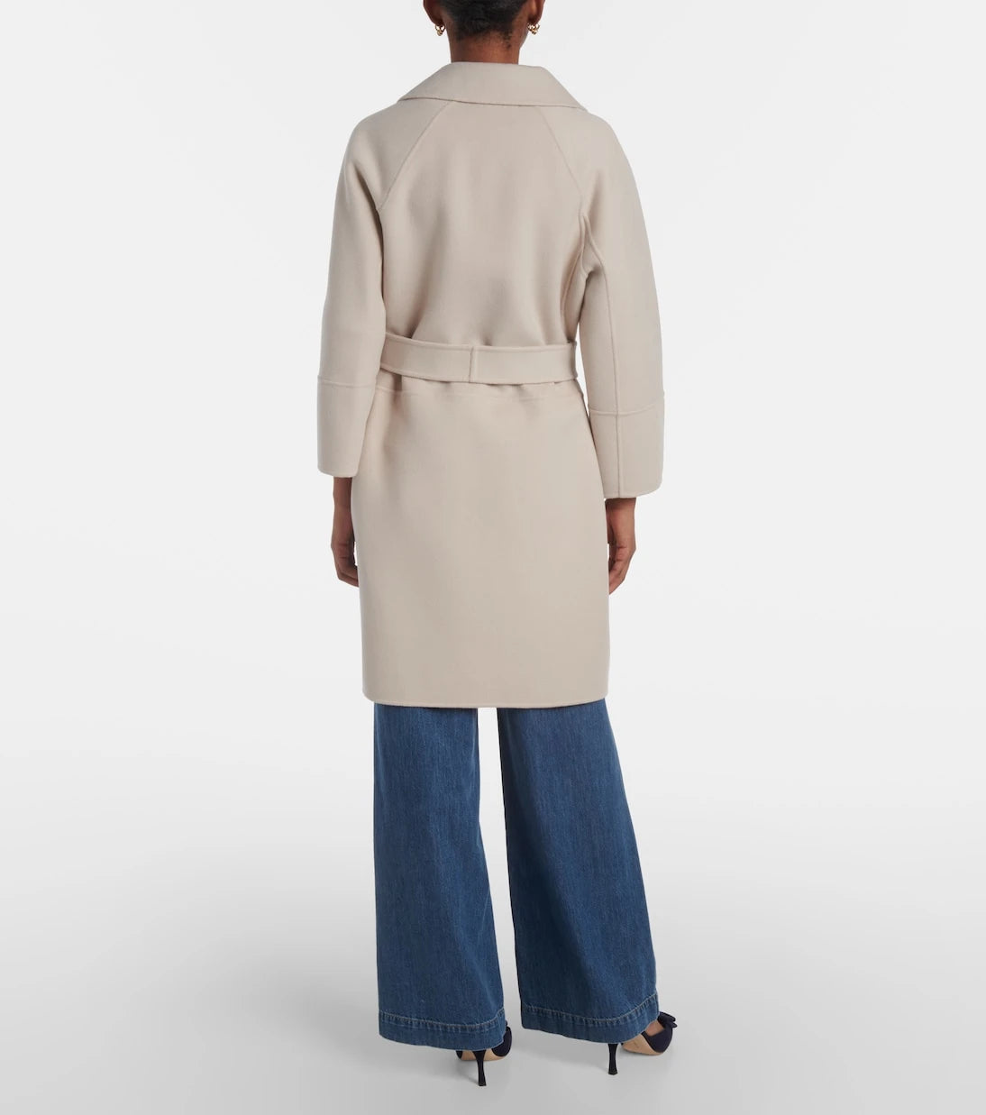 'S Max Mara - معطف أرونا الصوفي بحزام للف