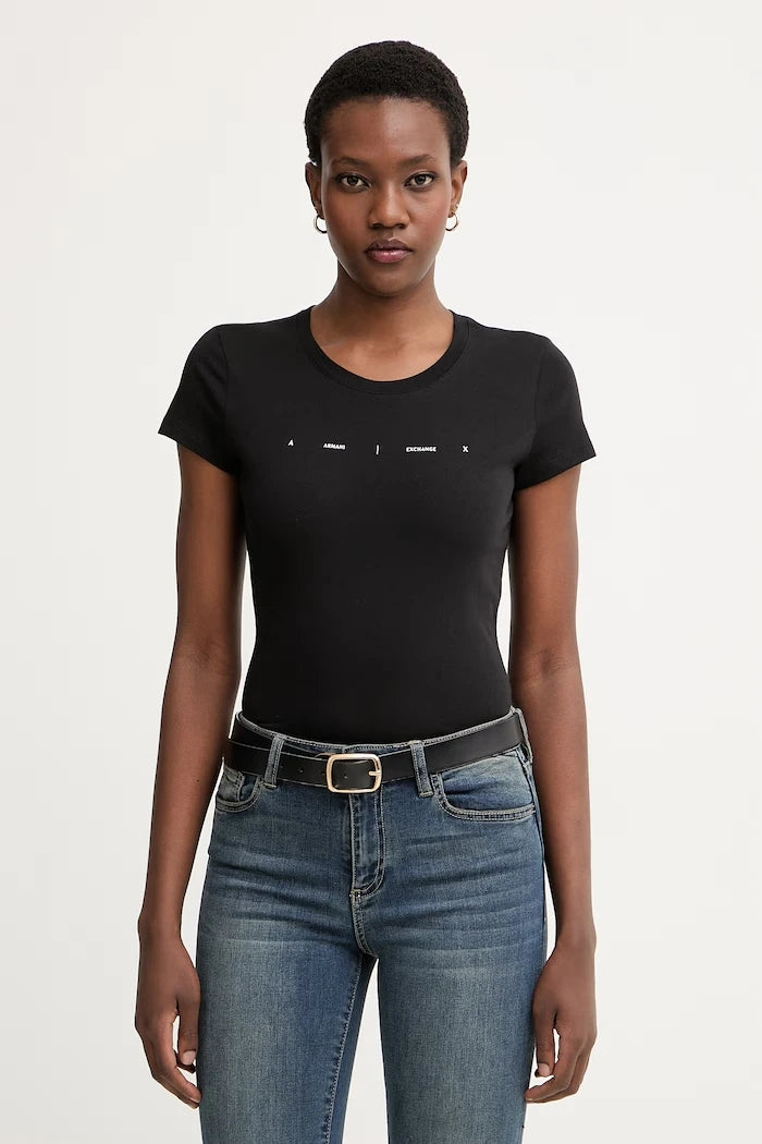 Armani Exchange pamuklu basic kadın tişört