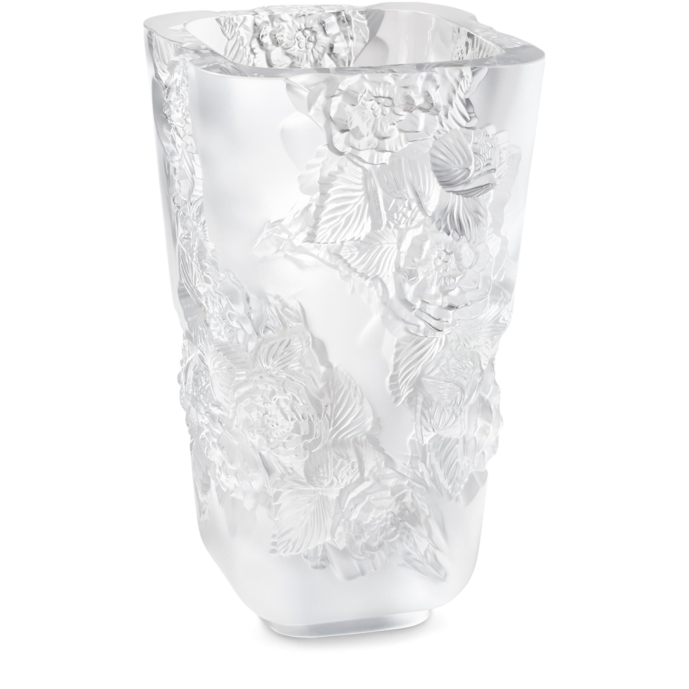 Large Crystal Pivoines Vase (35cm)