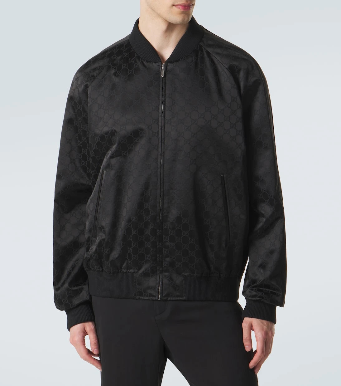 Gucci - GG cotton-blend satin jacket