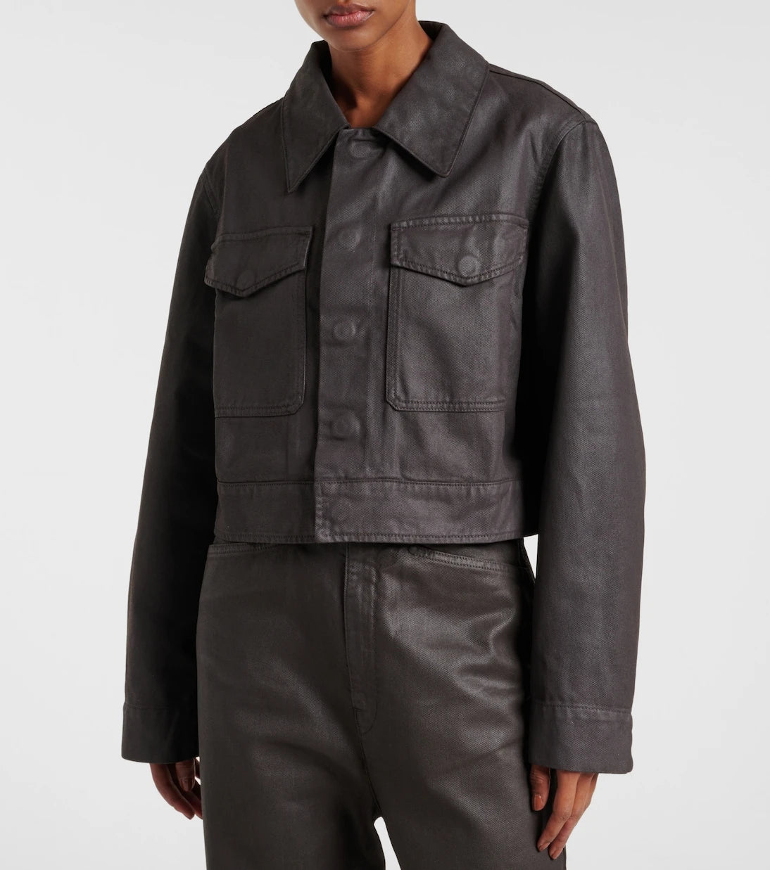 Lemaire - Cropped cotton jacket