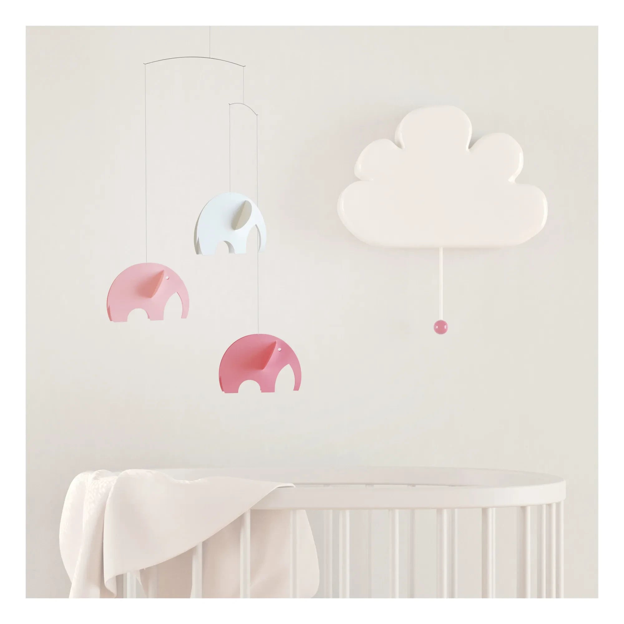Flensted - Elephant Mobile | Pink