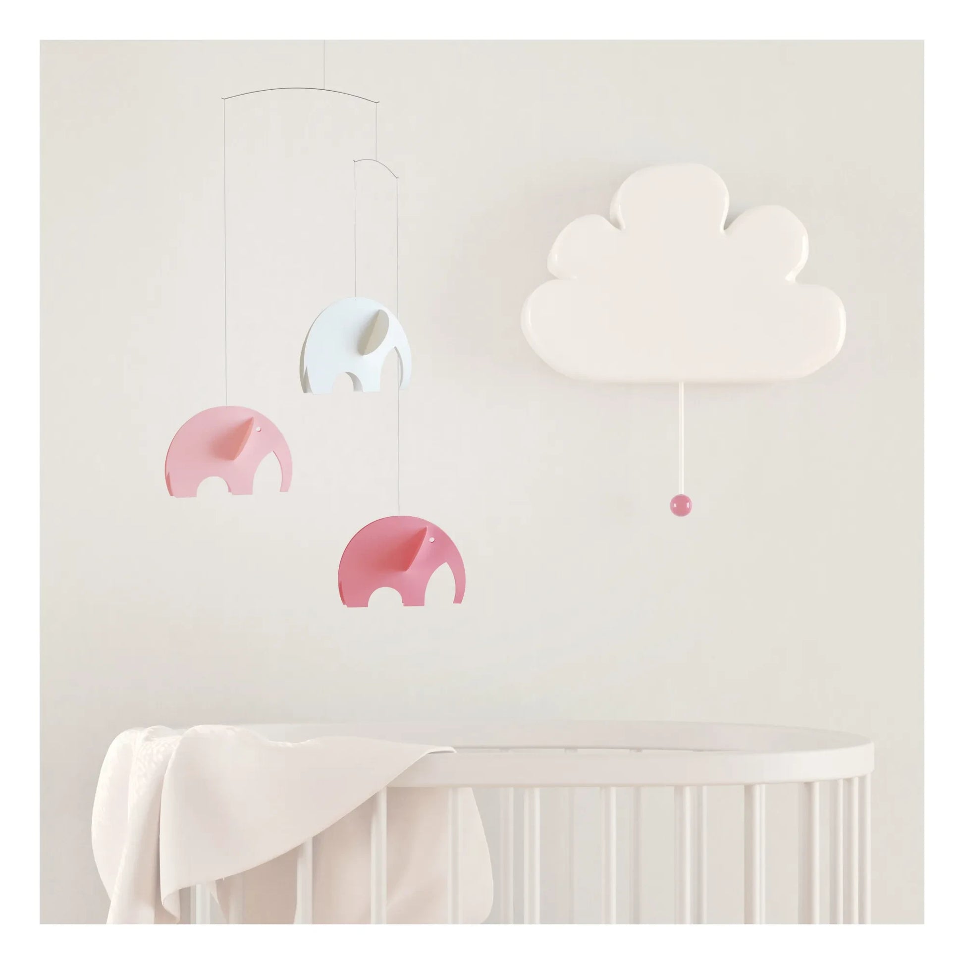 Flensted - Elephant Mobile | Pink